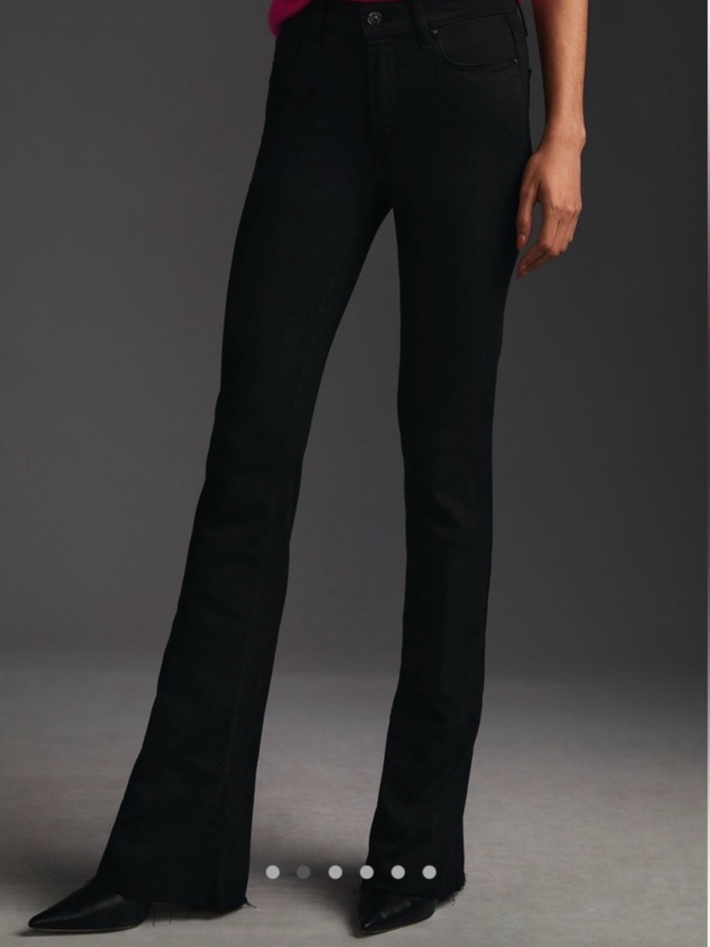 PAIGE Black Lou-Lou High-Rise Flare Jeans